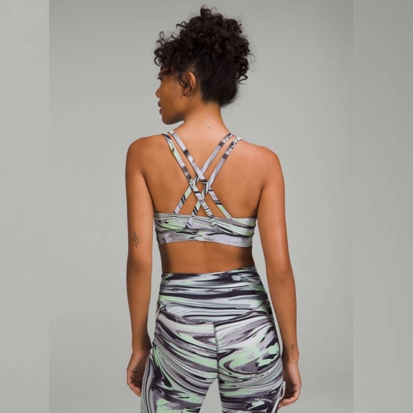 Lululemon Energy Bra in Paint Glide Warp Multi - Picture 2 of 7